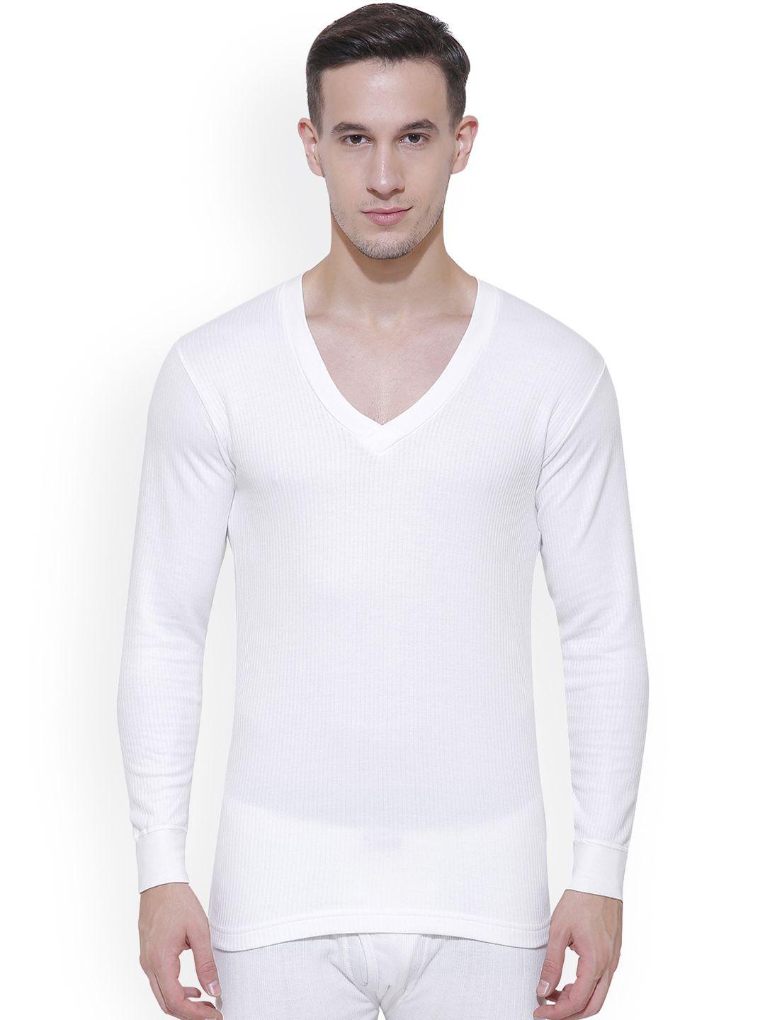 bodycare insider men off white solid thermal top b104_80