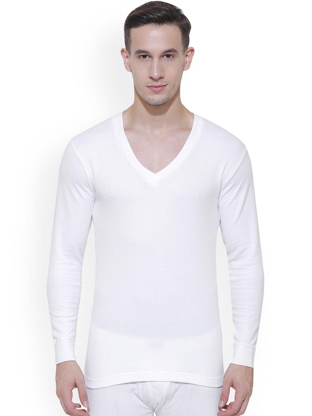 bodycare insider men off white solid thermal top b104_90