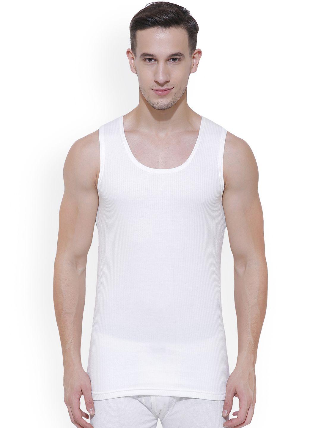bodycare insider men off white solid thermal top