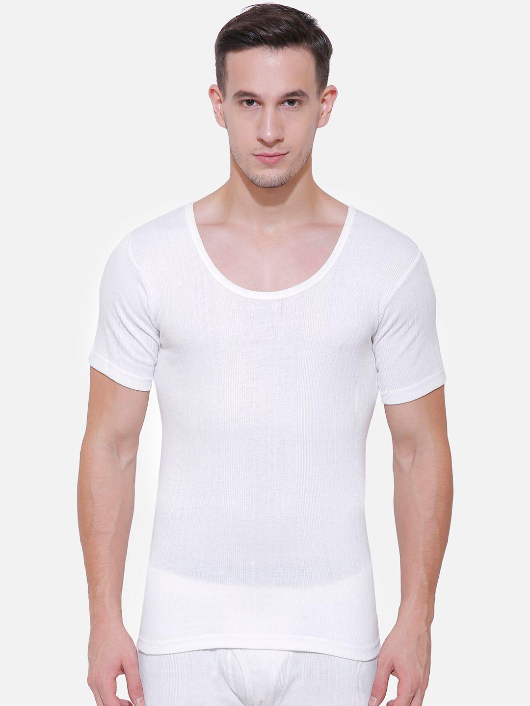 bodycare insider men off white solid thermal top