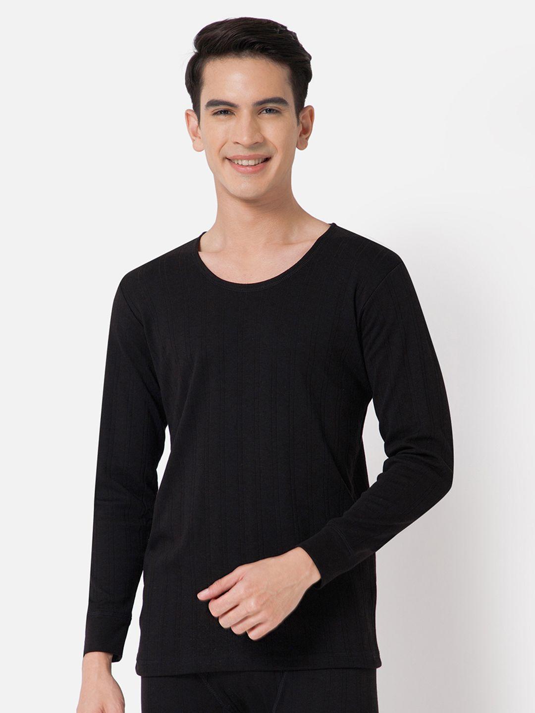 bodycare insider men self-design cotton knitted thermal tops