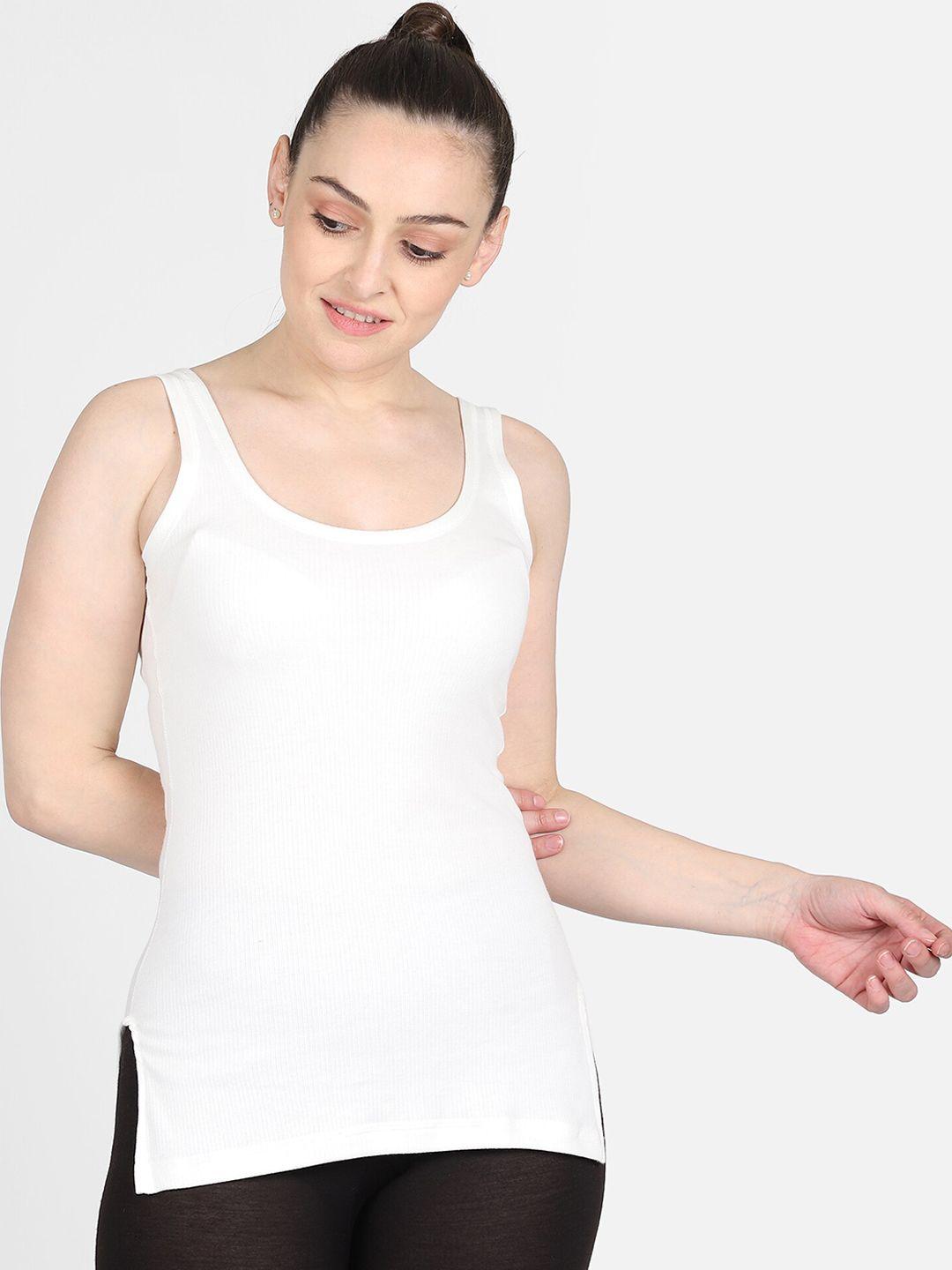 bodycare insider women white solid thermal top