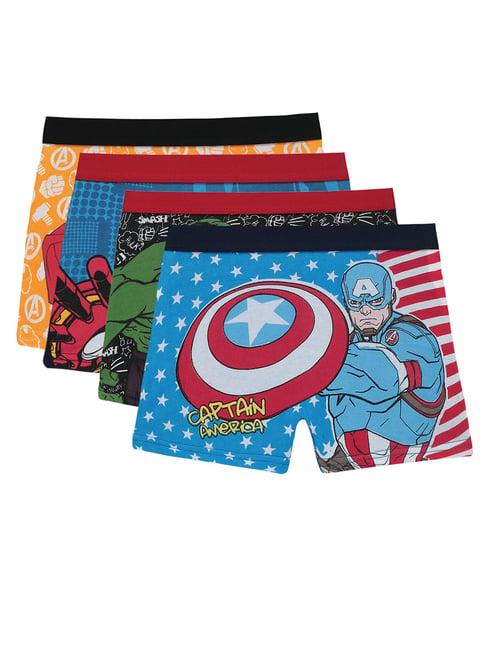 bodycare kids assorted avenger print trunks (pack of 4)