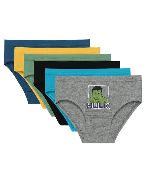 bodycare kids assorted printed briefs (pack of 6)