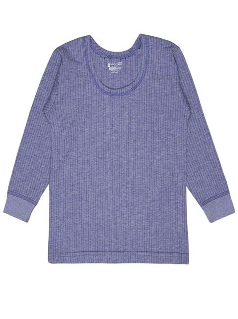 bodycare kids blue cotton regular fit full sleeves thermal top