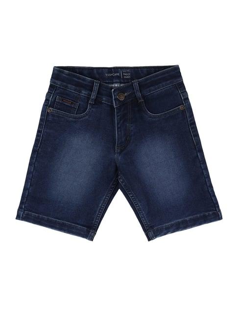bodycare kids blue solid shorts