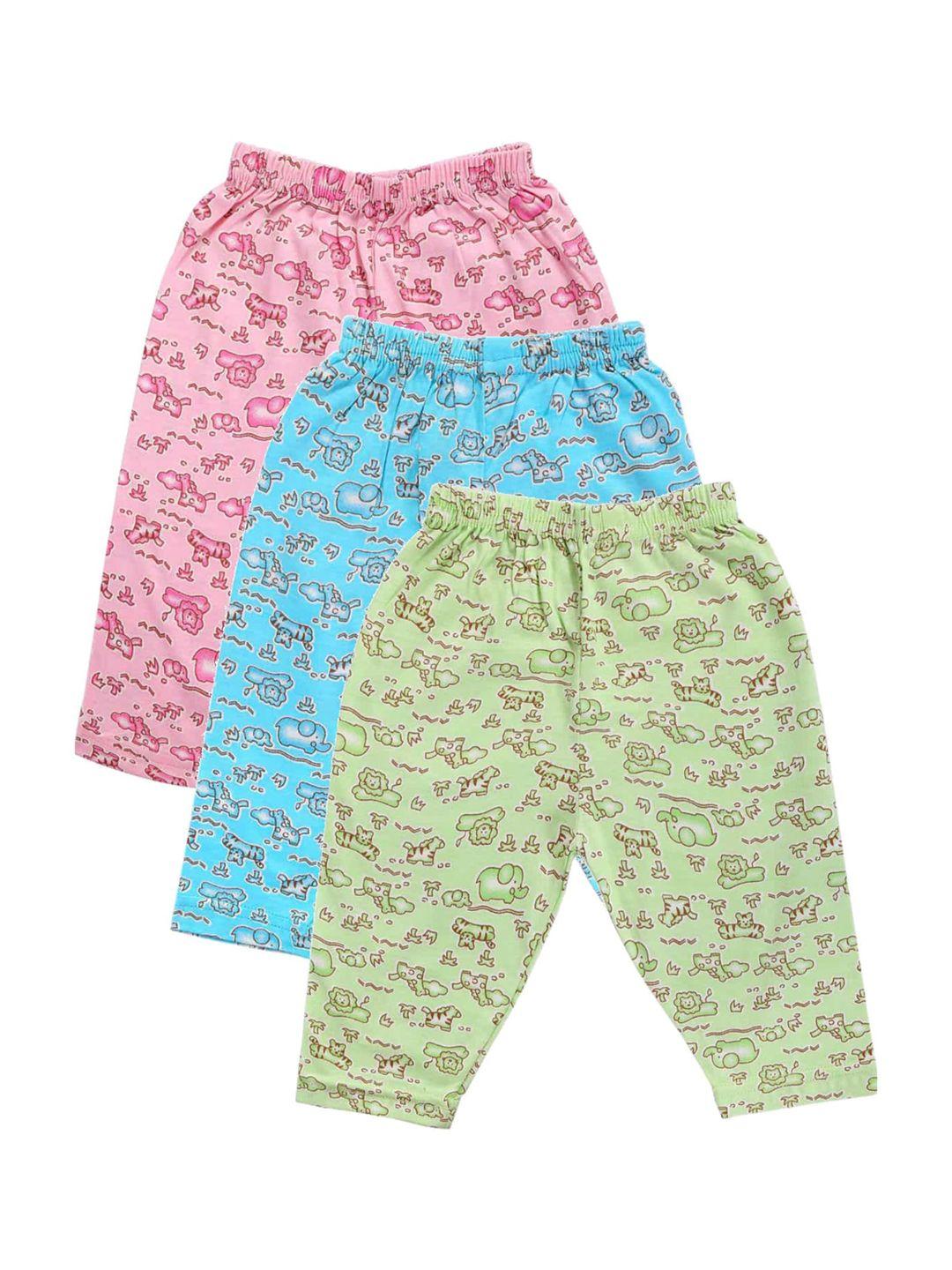 bodycare kids boys assorted pack of 3 printed cotton lounge pants