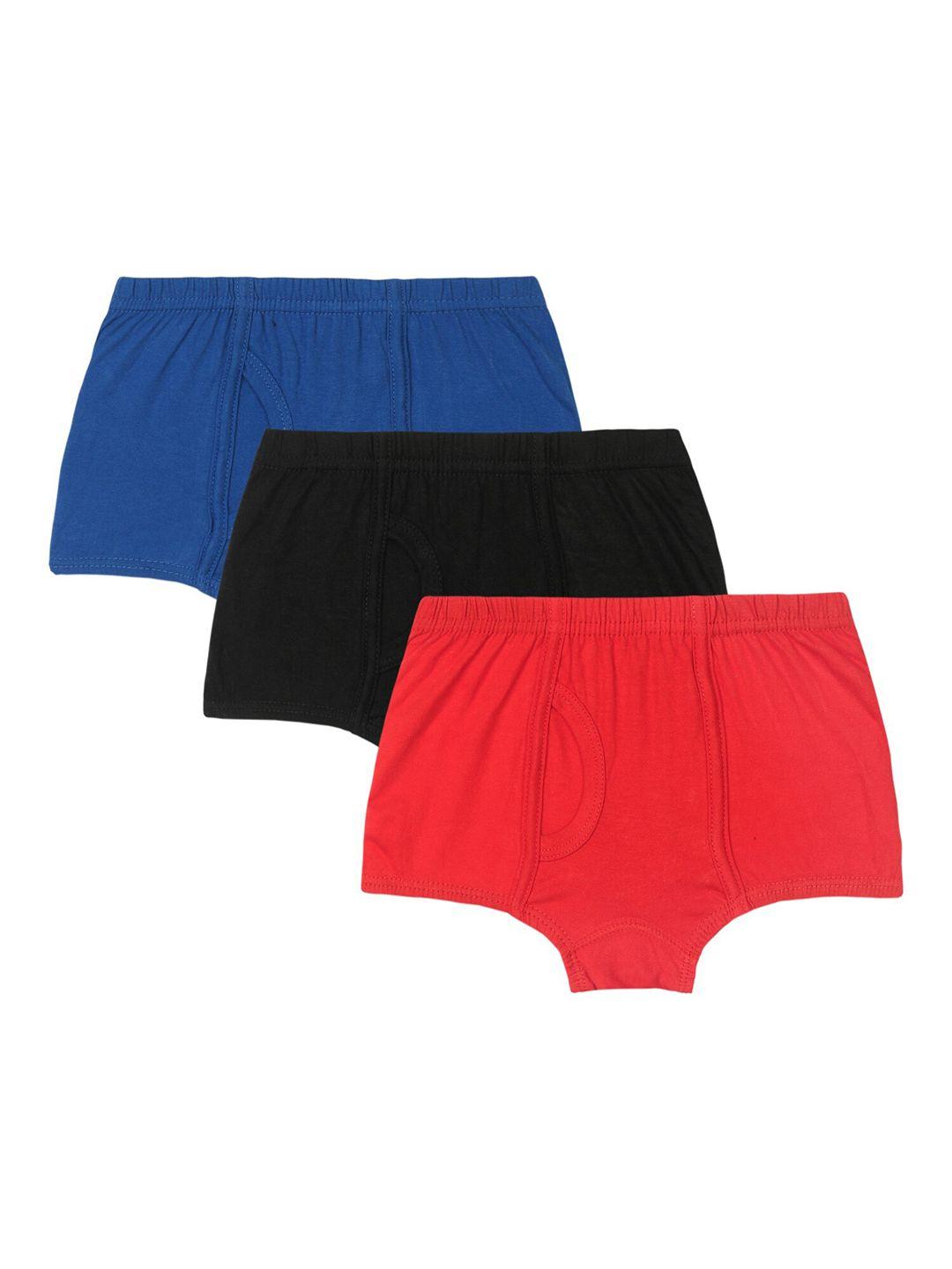 bodycare kids boys boys pack of 3 solid assorted trunks