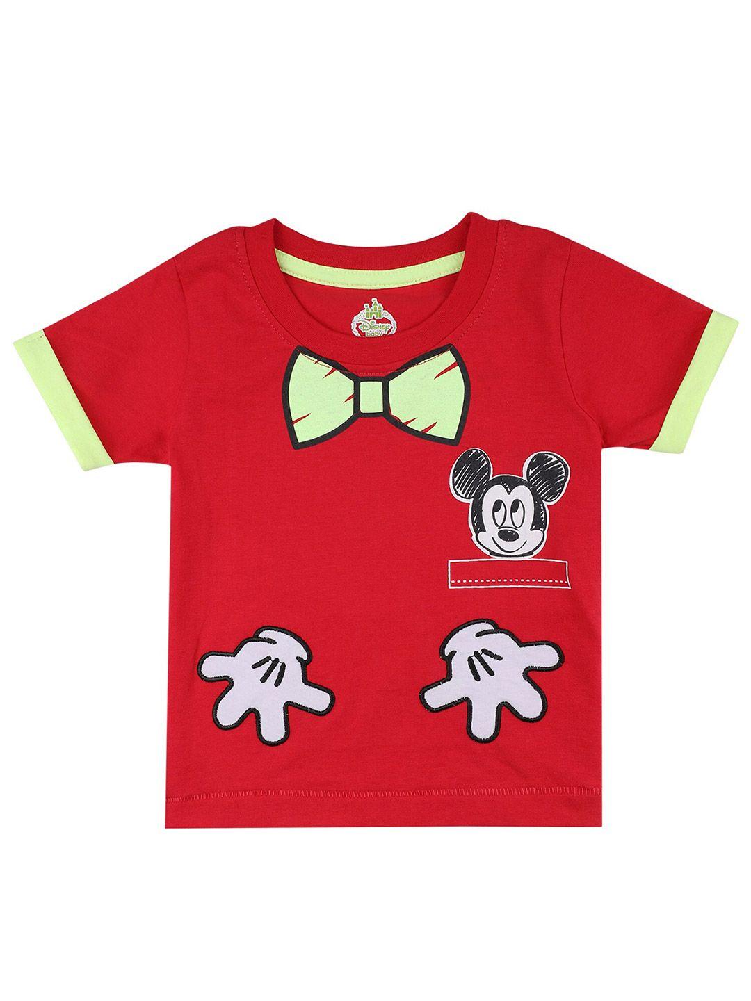 bodycare kids boys mickey mouse printed cotton t-shirt