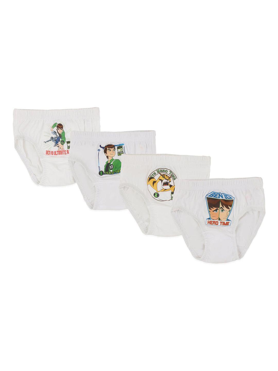 bodycare kids boys pack of  4 ben 10 briefs