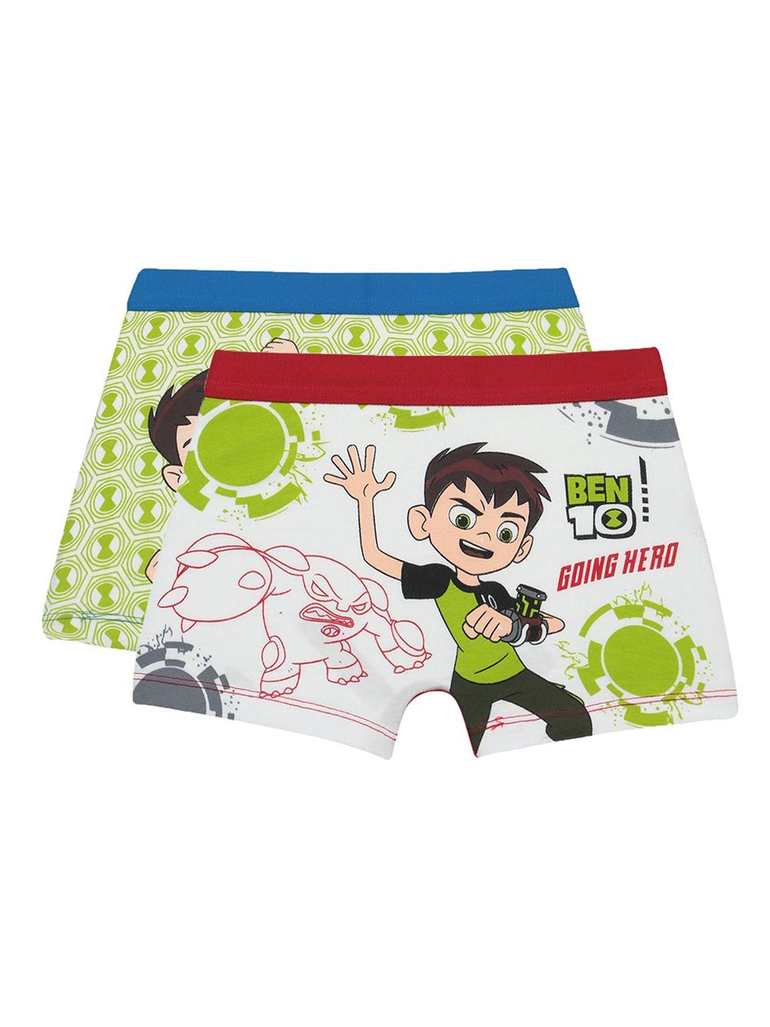 bodycare kids boys pack of 2 assorted cotton trunks