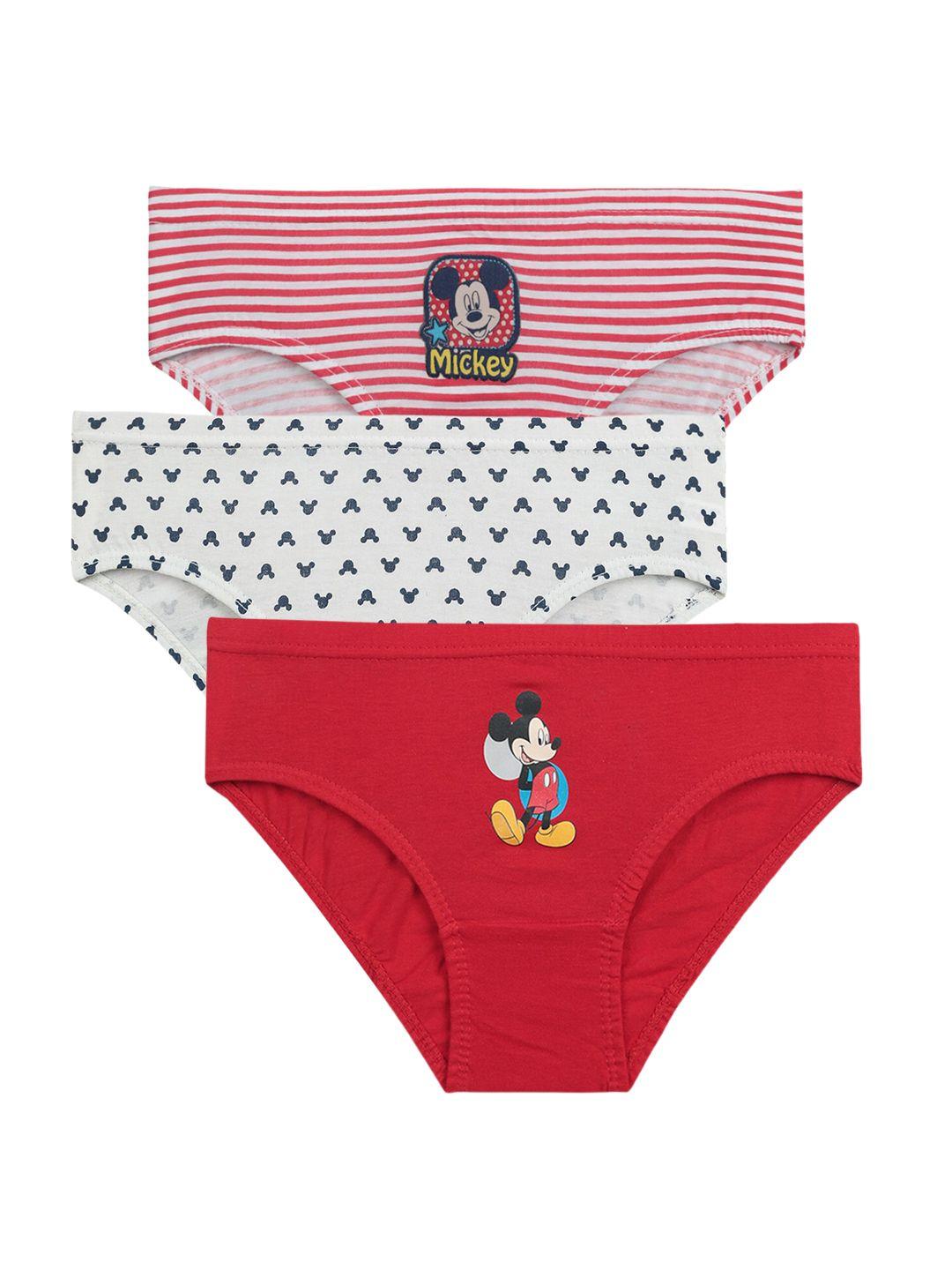bodycare kids boys pack of 3 assorted mickey & friends printed cotton basic briefs
