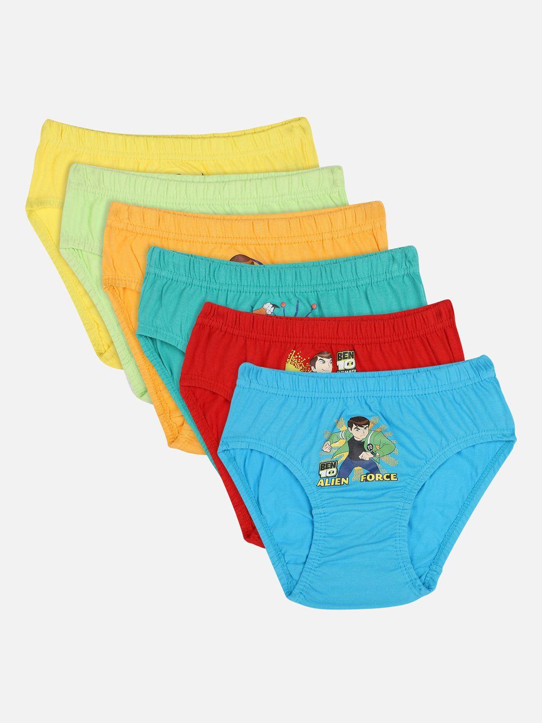 bodycare kids boys pack of 6 assorted basic briefs kia960