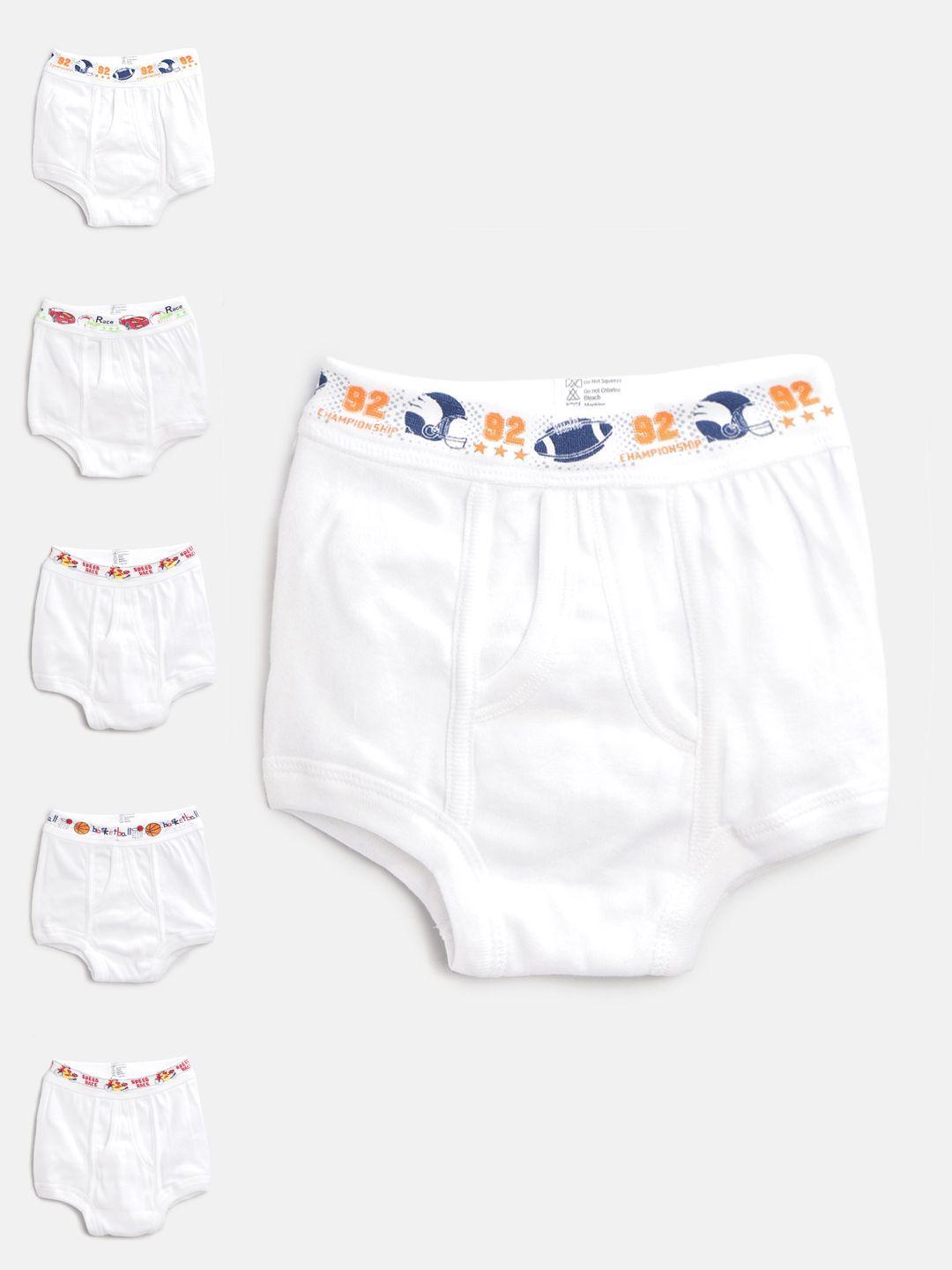 bodycare kids boys pack of 6 white solid trunks 303_abcdab-60