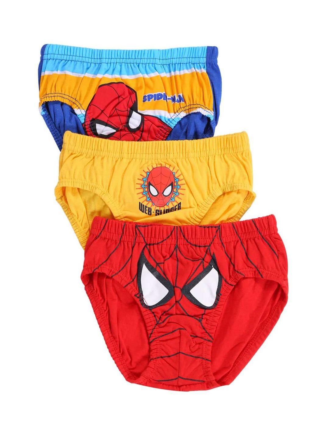 bodycare kids boys spiderman  pack of 3 assorted basic cotton briefs