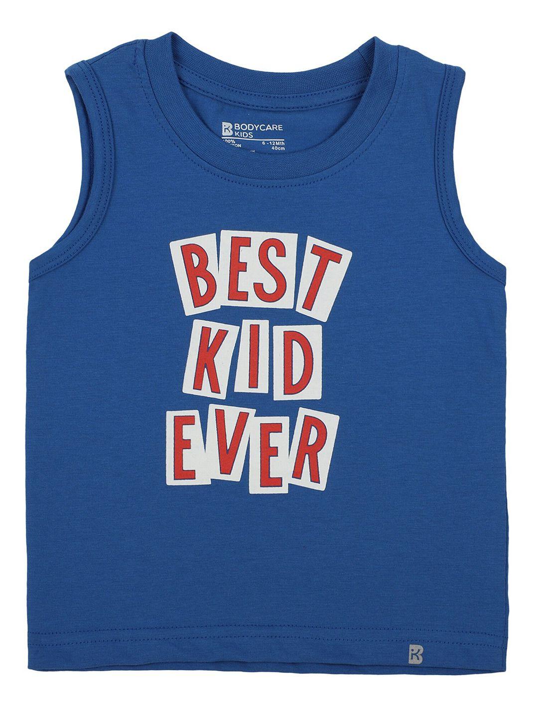 bodycare kids boys typography printed cotton t-shirt