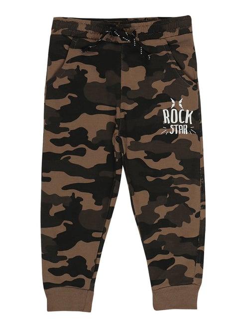 bodycare kids brown camouflage joggers