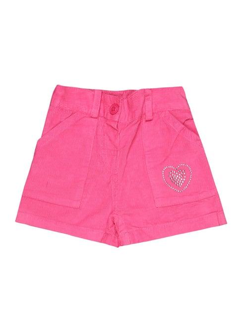 bodycare kids dark pink embellished shorts