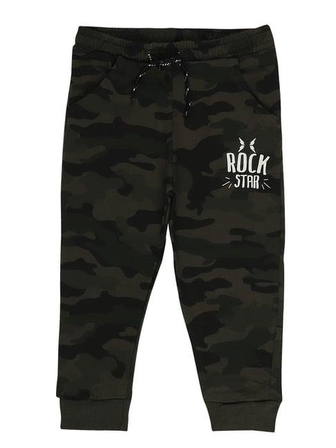 bodycare kids green camouflage joggers