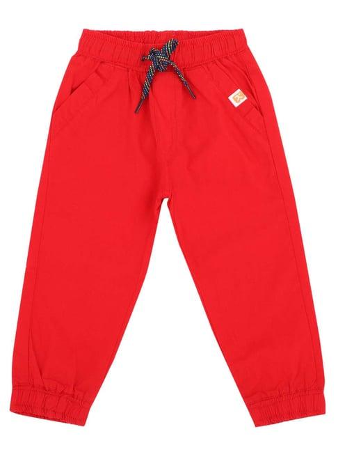 bodycare kids kids red printed  joggers