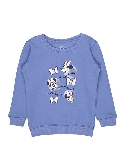 bodycare kids lavender printed full sleeves sweatshirt