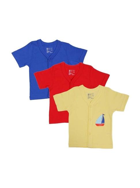 bodycare kids multicolor cotton ragular fit t-shirts (pack of 3)