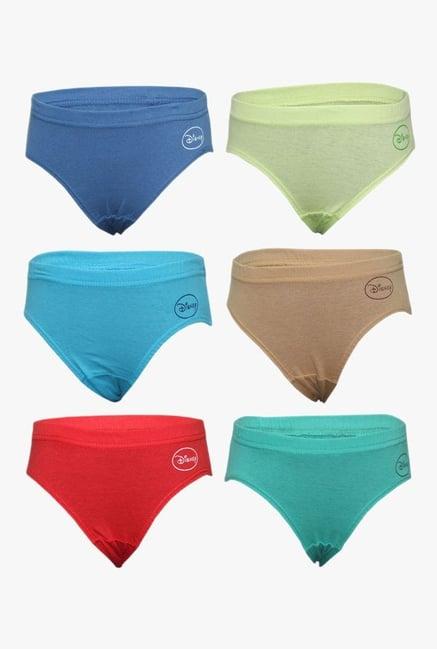bodycare kids multicolor textured briefs (pack of 6)