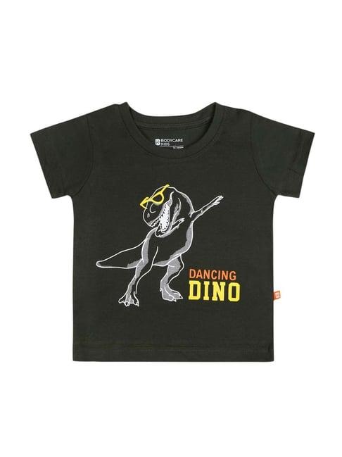 bodycare kids olive cotton printed t-shirt