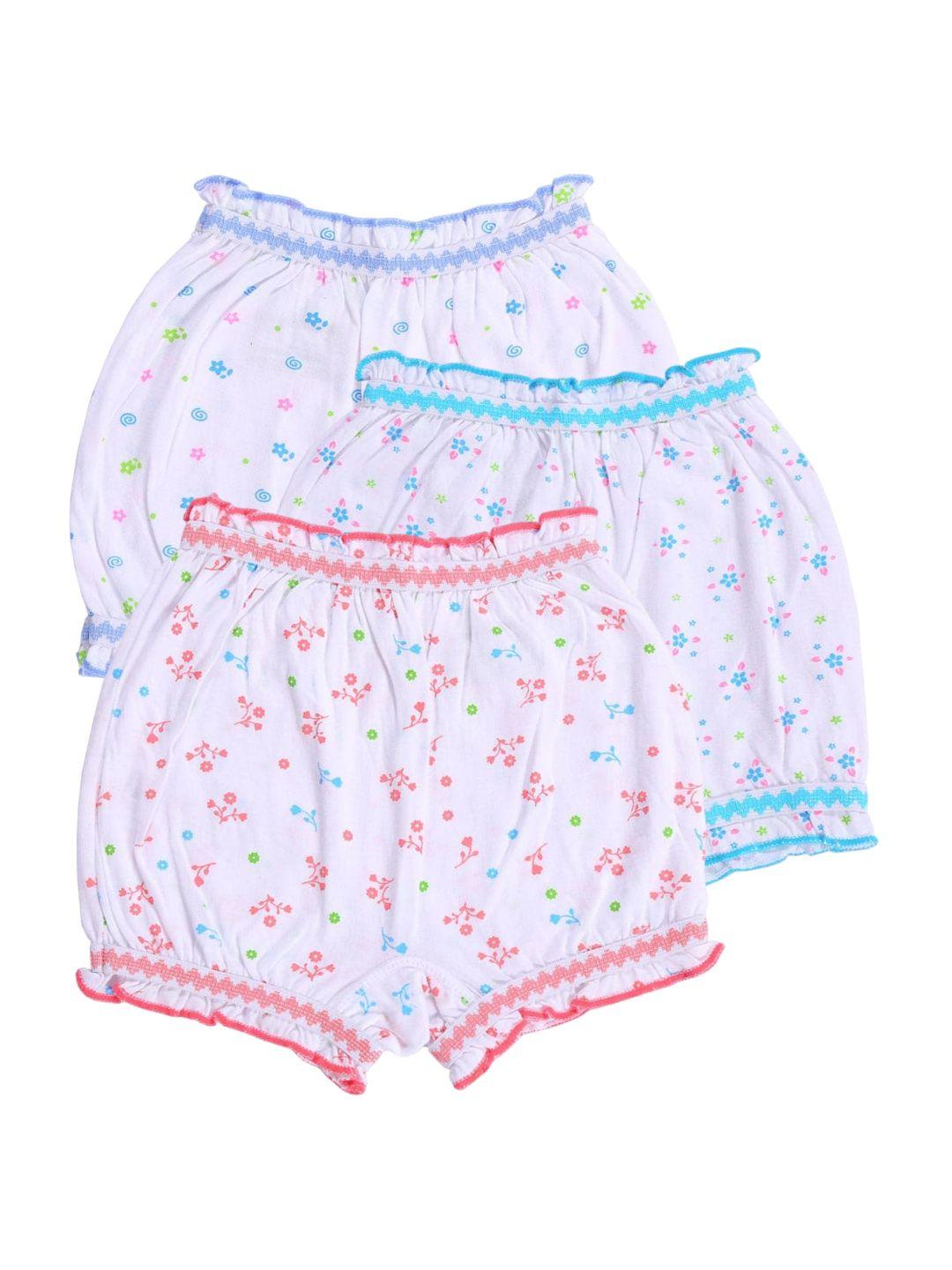 bodycare kids pack of 3 assorted floral printed pure cotton mid rise boy shorts briefs