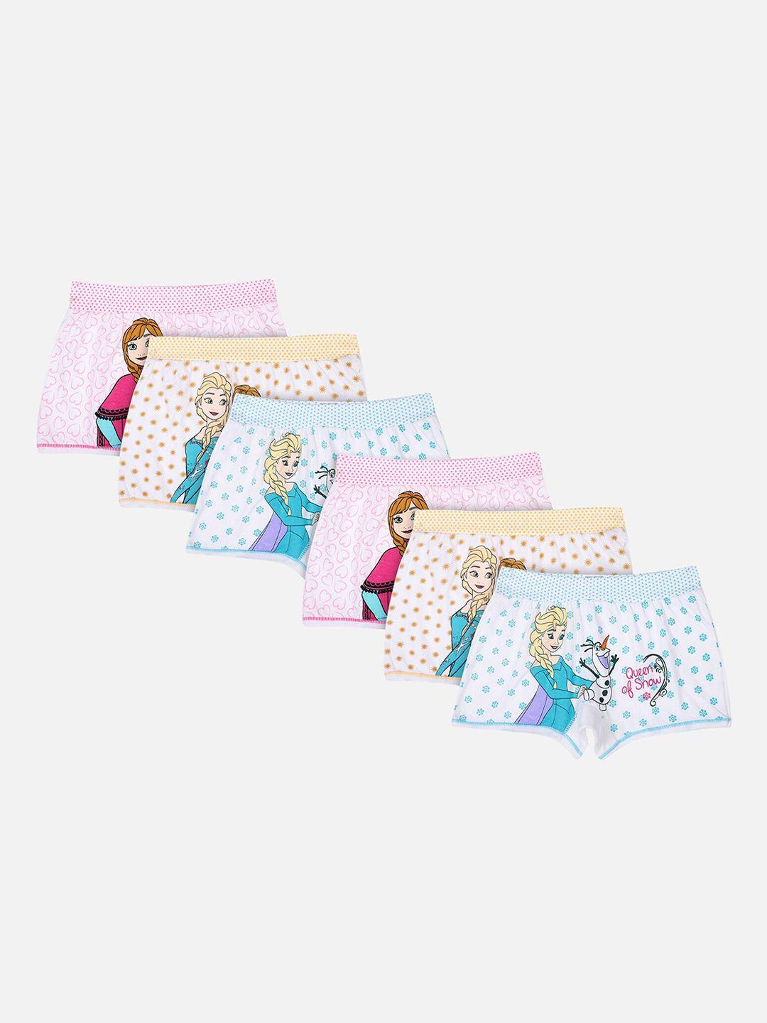 bodycare kids pack of 6 kids frozen printed assorted bloomer briefs