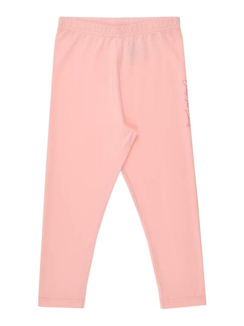 bodycare kids peach solid leggings