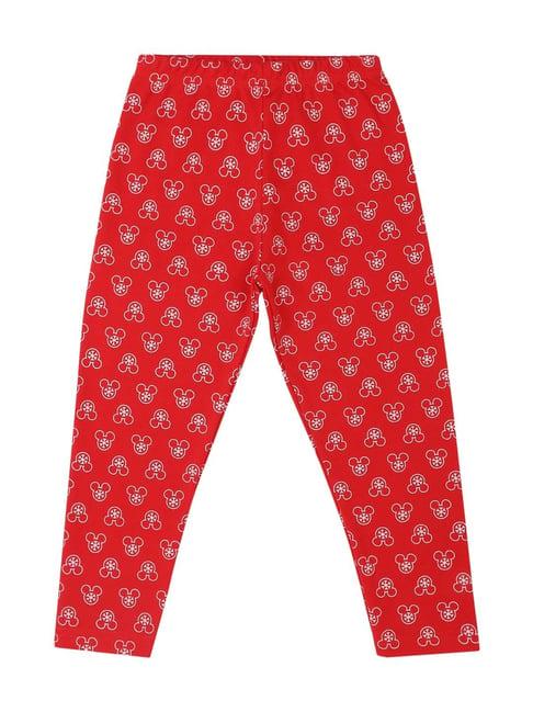 bodycare kids red printed pants