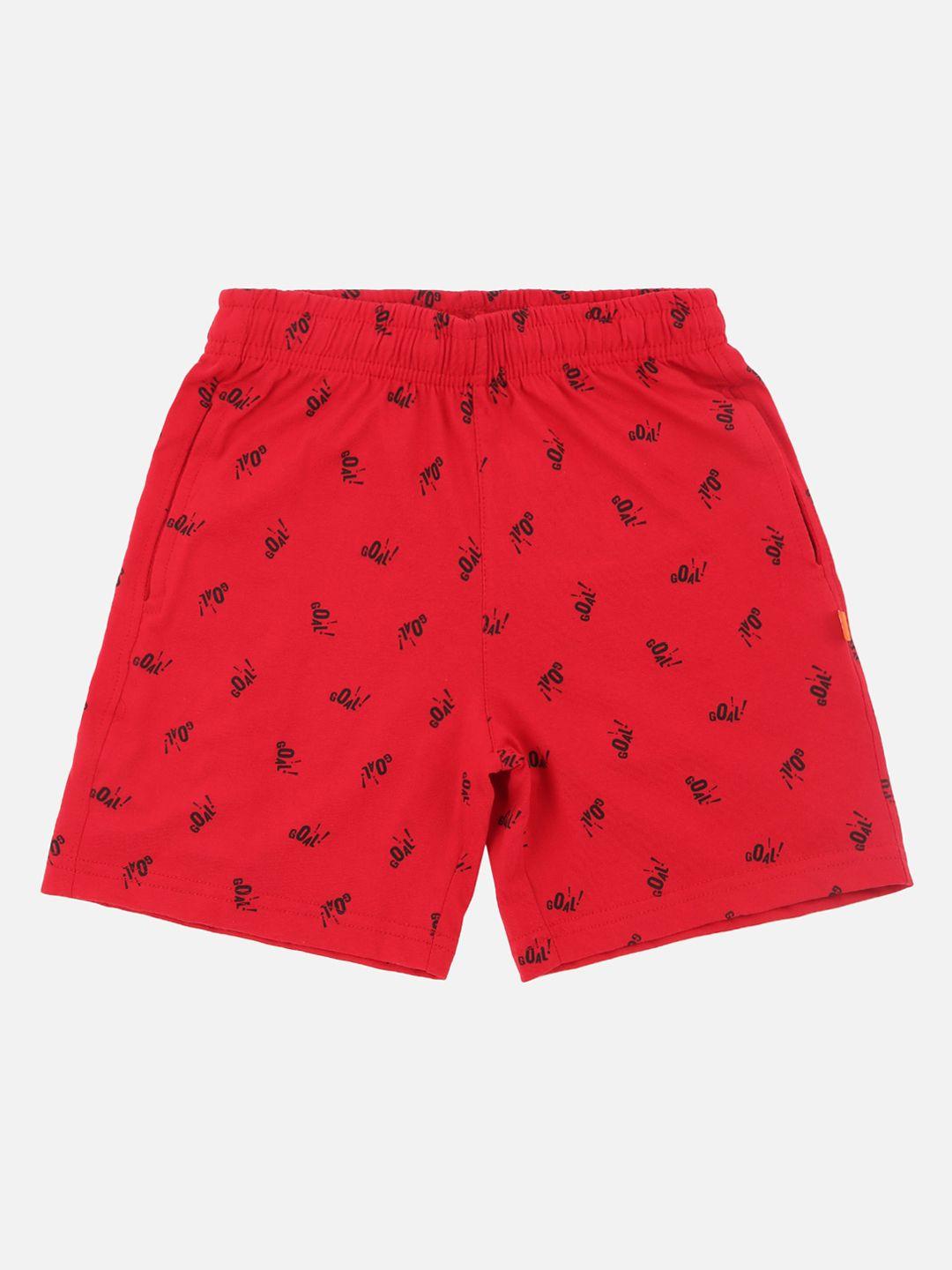 bodycare kids typography printed shorts