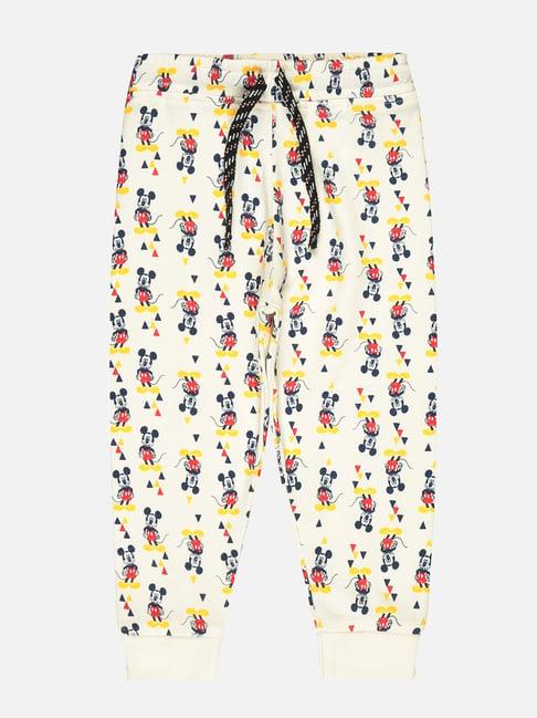 bodycare kids white printed trackpants