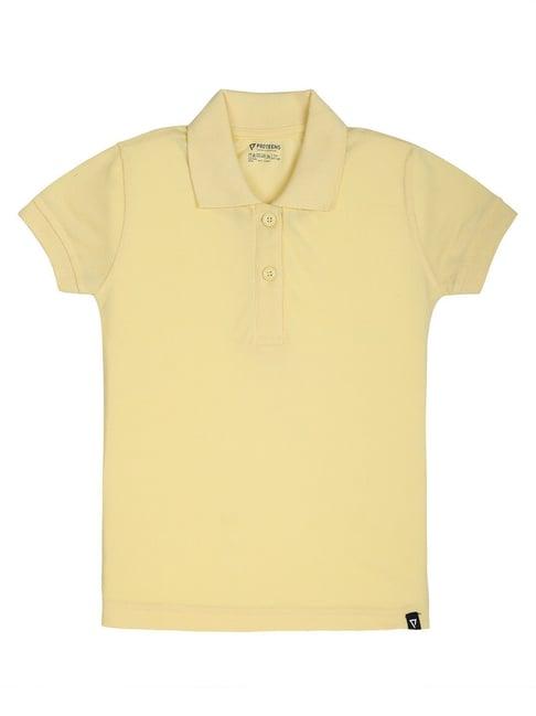 bodycare kids yellow solid t-shirt