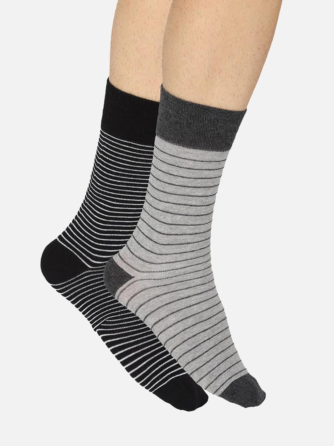 bodycare men set of 2 assorted calf-length socks
