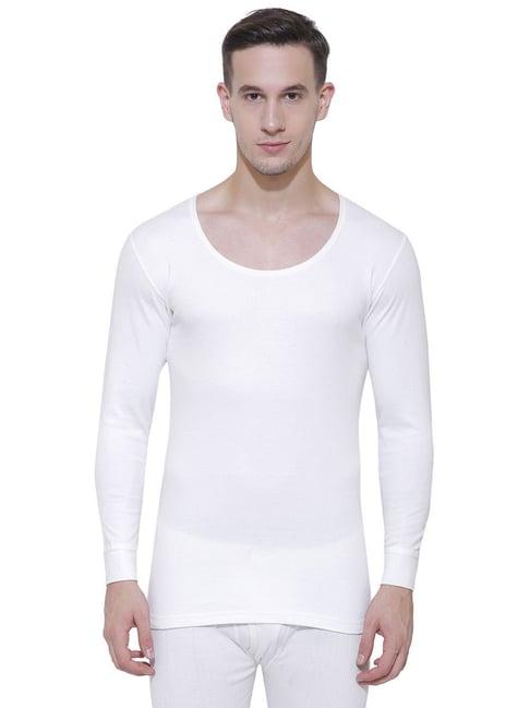 bodycare white regular fit thermal top