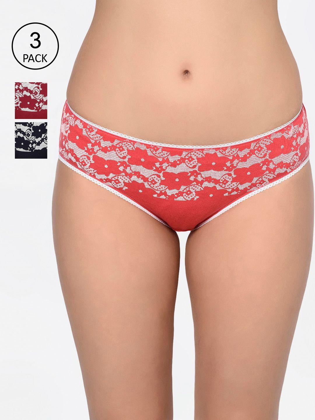 bodycare women pack of 3 assorted hipster briefs 9519-3pcs