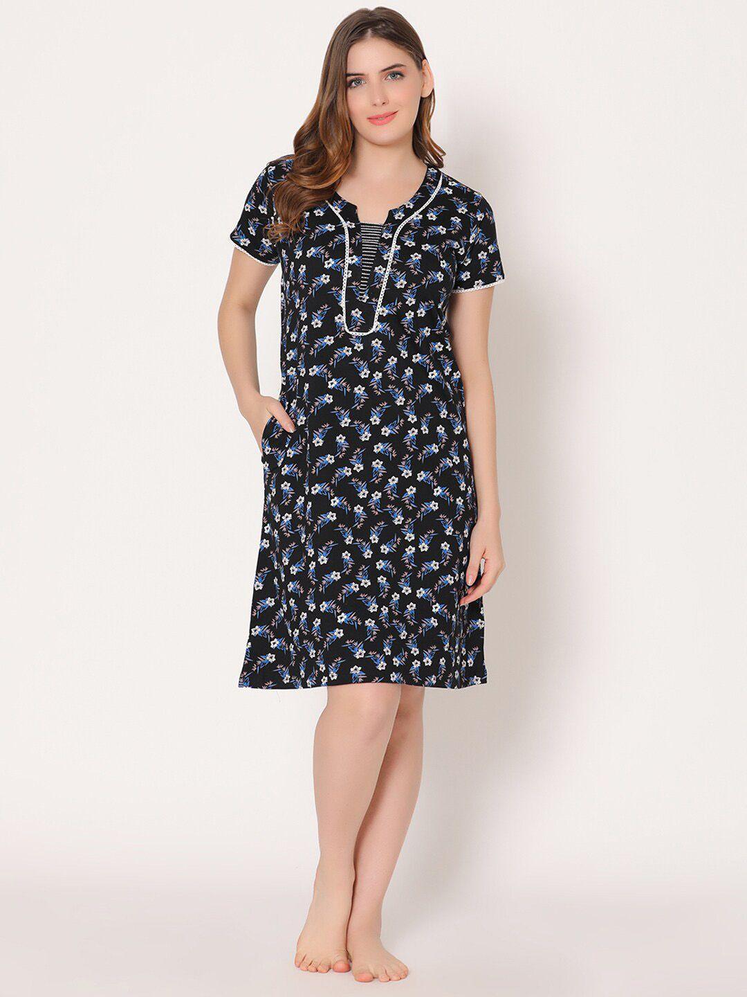 bodycare women printed nightdress