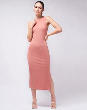 bodycon dress with side slit