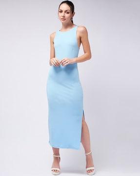 bodycon dress with side slit