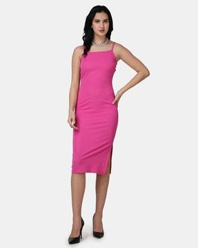 bodycon dress with side slit