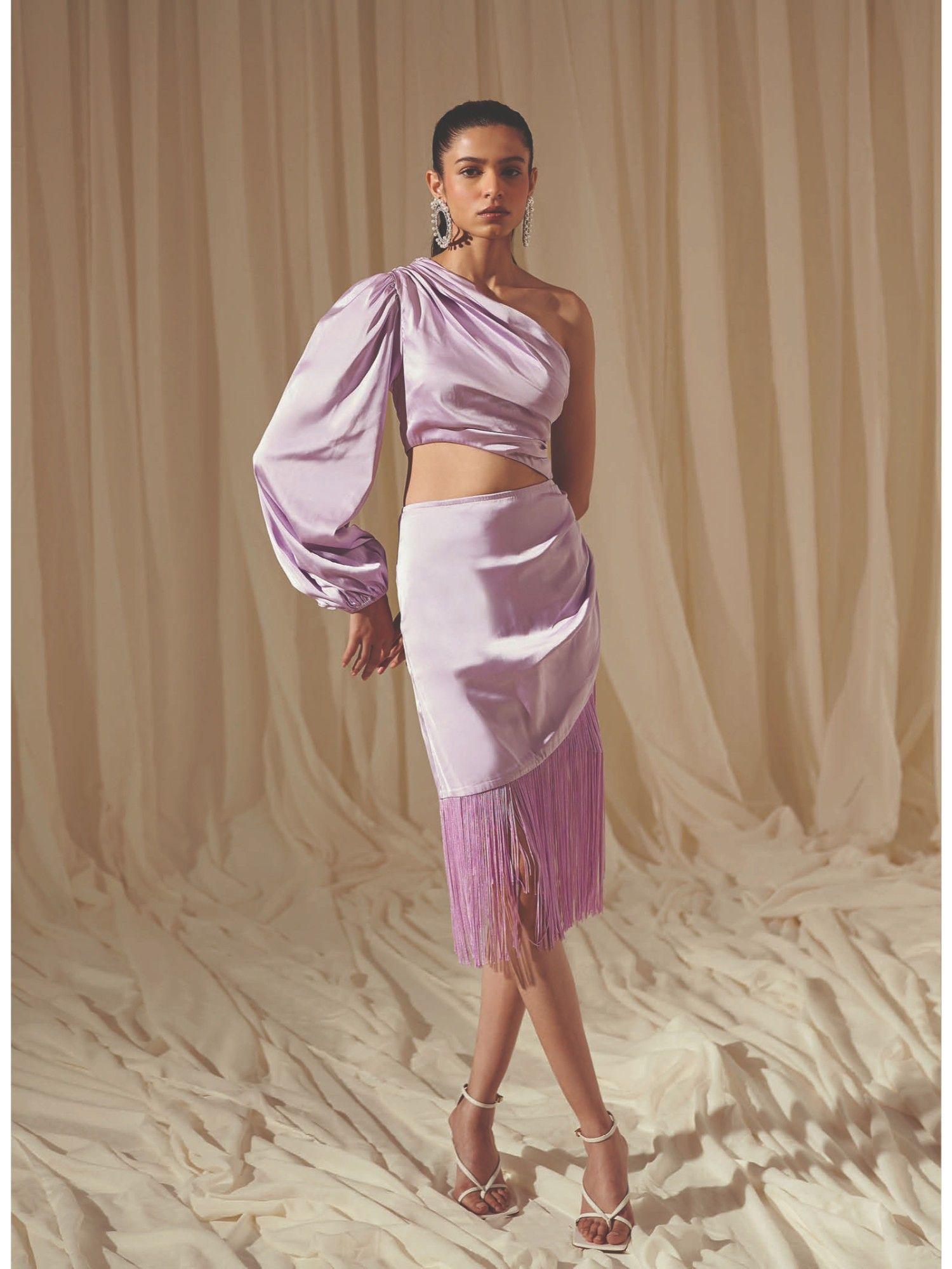 bodycon lilac charleston dress
