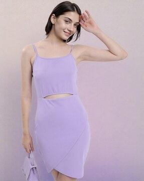 bodycon tulip dress with cutout