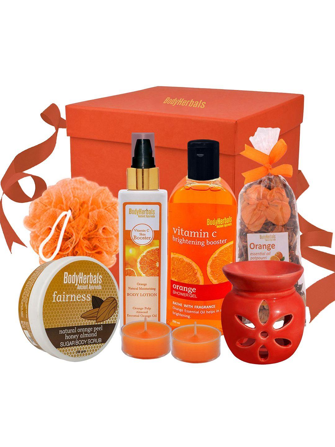 bodyherbals energising orange essentials spa gift  hamper