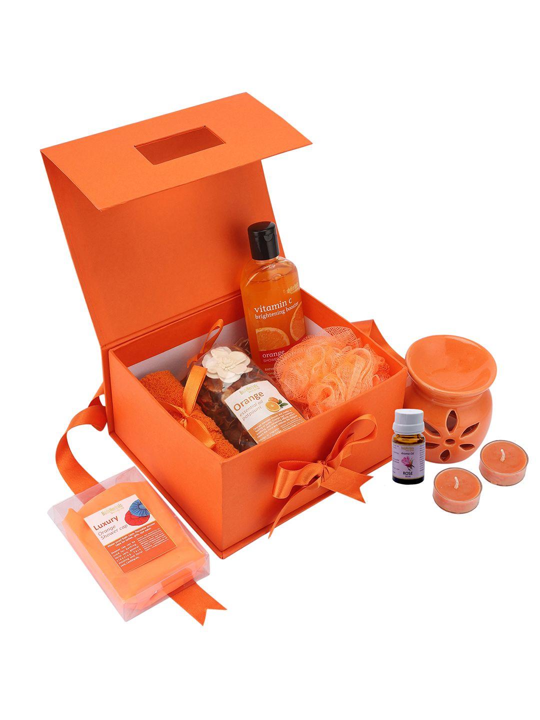bodyherbals orange bath & body spa gift set
