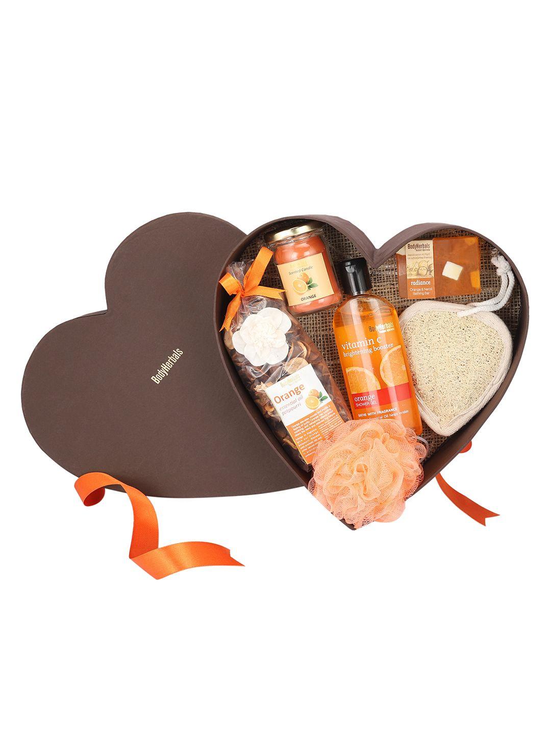 bodyherbals orange surprise bathing gift set