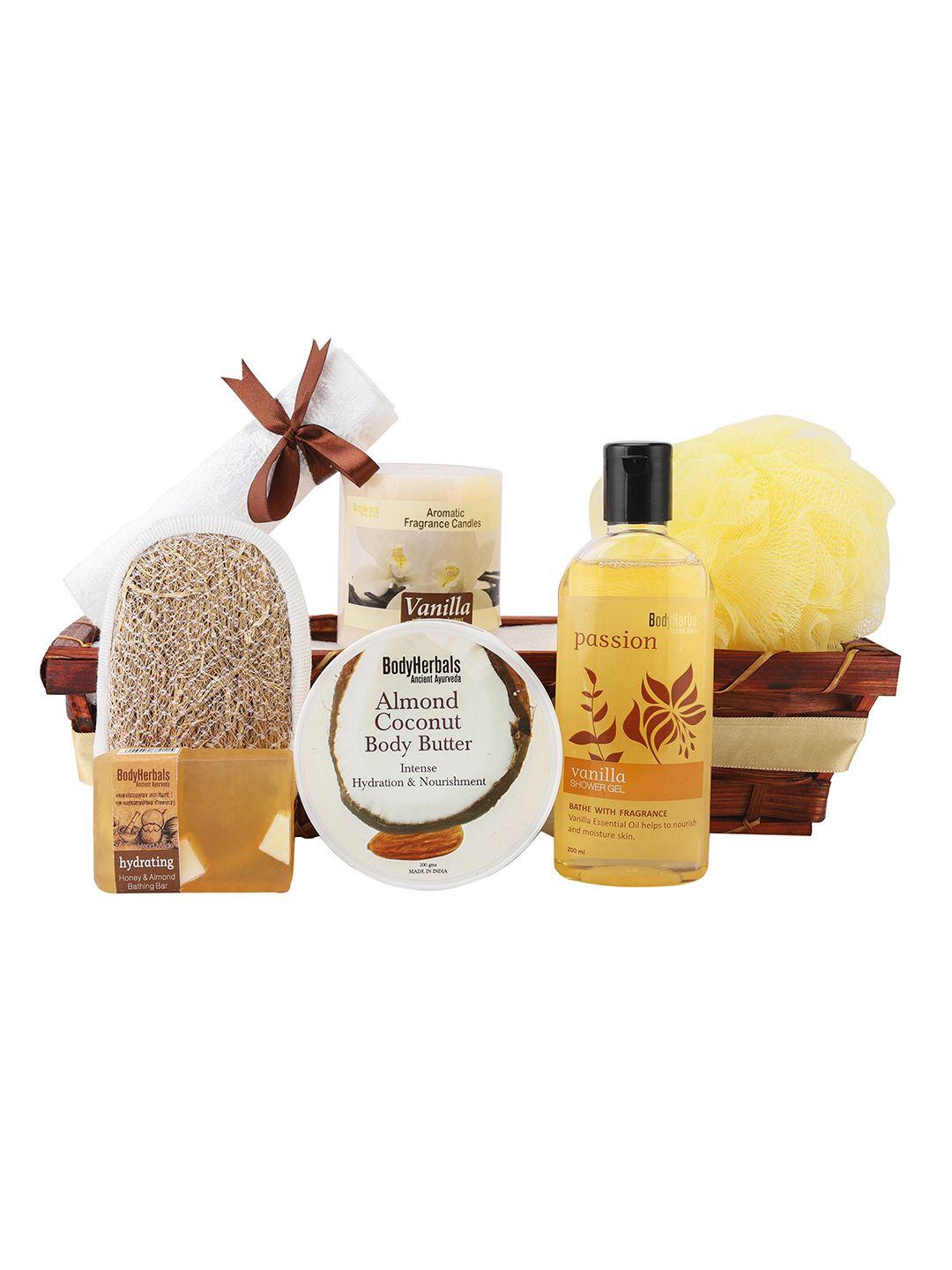 bodyherbals tropical coconut and warm vanilla spa gift hamper