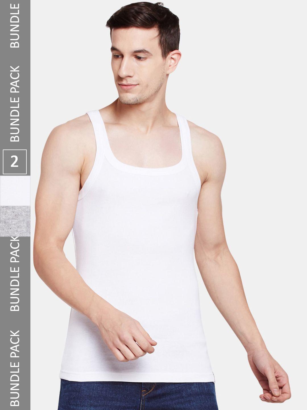 bodyx pack of 2 pure cotton innerwear vests