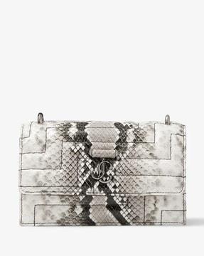 bohemia snake print leather mini bag